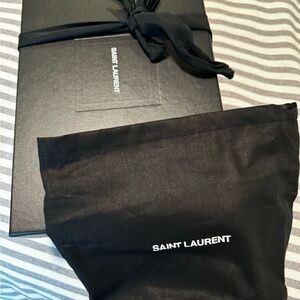 Brand new Saint Laurent box and bag.